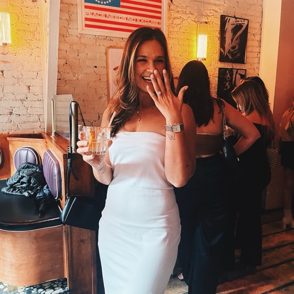 Superdown Lilia White Strapless Dress - Picture 3 of 6